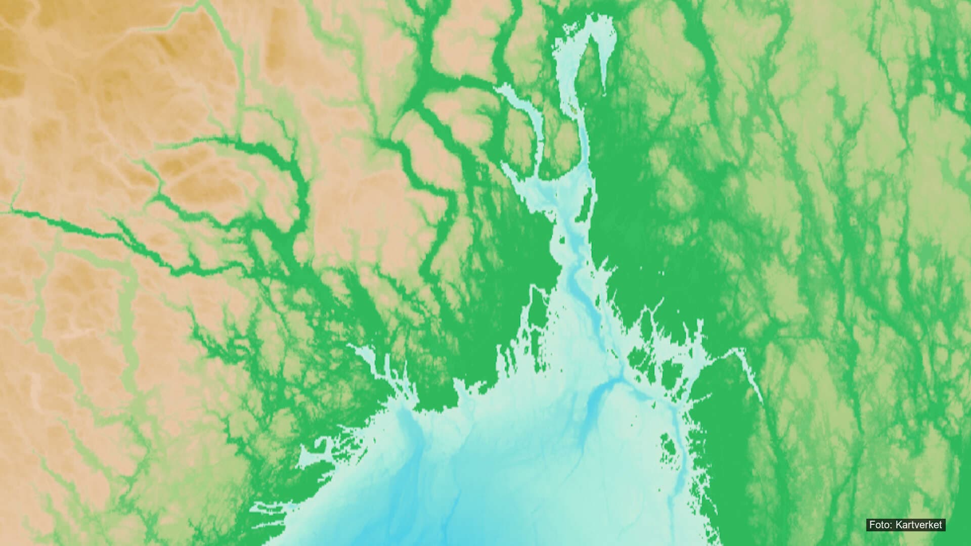 Kart over Oslofjorden