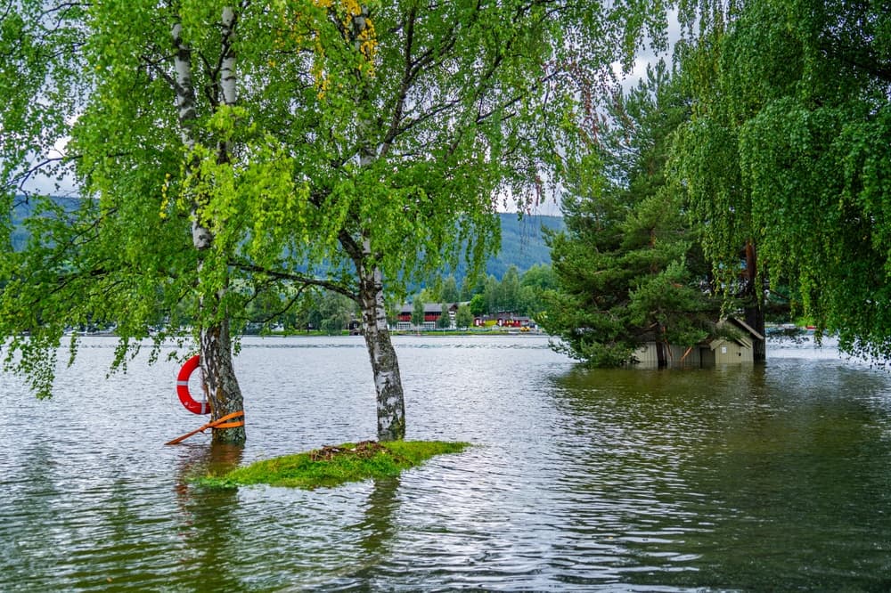 Floods,Storm,Hans,Norway,Fagernes,House,In,Water,13-08-2023